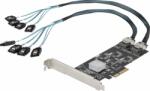 StarTech 8 8P6G-PCIE-SATA-CARD SATA port bővítő PCIe kártya (8P6G-PCIE-SATA-CARD)