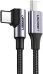 UGREEN Date si Incarcare USB-C - USB-C UGREEN US255 Angled 60W 2m Gri - pcone