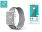 DEVIA ST325076 Devia Apple Watch (42/44/45/49mm) óraszíj, Elegant Series Milanese, fém, ezüst (ST325076)