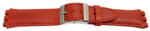  Curea piele tip Swatch 19 mm roșie - 62292