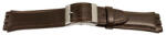 Curea piele tip Swatch 17 mm maro inchis - 62283