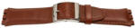  Curea piele tip Swatch 17 mm maro - 62285