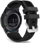  TKG Huawei Watch 4 / Watch 4 Pro okosóra szíj - TECH-PROTECT Smoothband fekete szilikon szíj (22 mm szíj szélesség)