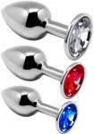 Alive Anal Pleasure - fém anál plug készlet (ezüst) - sexshopcenter