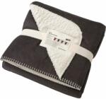 Daiber Pătură călduroasă cu blană 130x180 JN955 - Antracit / natural (JN955-1700459) Patura