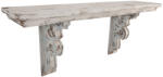 Clayre & Eef Etajera lemn alb antichizat 100x23x41 cm (5H0232) Raft