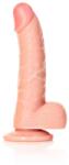 RealRock Curved tapadótalpas, herés realisztikus dildó 15,5 cm