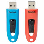 SanDisk Ultra 64GB USB 3.0 Blue/Red (2-pack) (SDCZ48-064G-G46BR2) Memory stick