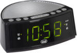Trevi RC 846D ébresztőóra FM rádióval, nagy zöld LED kijelző, fekete, 230V, szundi és sleep funkcióval (0RC84600)