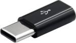 mobilNET microUSB -> USB-C átalakító, fekete