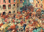 Castorland C-300648 - Bikafuttatás Pampelunában - 3000 db-os Art Collection puzzle