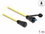 Delock Cablu fibra optica LC Duplex la LC Duplex single-mode IP68 protectie apa/praf 1m, Delock 87887 (87887)