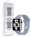 DEVIA ST364495 Devia Apple Watch (38/40/41mm) óraszíj, Deluxe Series Sport, szilikon, kék (Fog Blue) (ST364495)