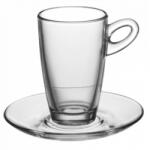 Vitrum - Стъклена чаша с чинийка за топли напитки 75мл MOCCA ESPRESSO VM-1184000/1183000 (010433)