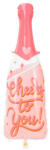 Partydeco Óriás lufi 38" 97cm pezsgő, Cheers to You (LUFI608882)