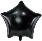 Partydeco Egyszínű csillag lufi 19" 48cm Fekete csillag (LUFI151794)