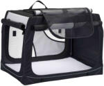 TRIXIE (-25%) Geanta Transport Auto Cazare Caini, Vario, S: 61x43x46 cm, Negru Gri, 39721