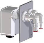 HL HL-4000.2 Szifonkazetta két mosógép csatlakozással (HL4000.2) (HL4000.2)
