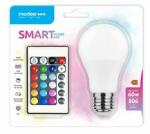Modee LED lámpa A60 DIM RGBW-távirányítóval körte A 9, 4W- 60W E27 806lm DIM 220-240V AC LED Smart Modee - MSL-G9, 4WE27RGB-R (MSL-G9,4WE27RGB-R)
