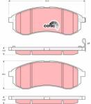 KRIEGER set placute frana, frana disc KRIEGER 0950006377 (0950006377)