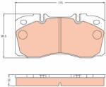 KRIEGER set placute frana, frana disc KRIEGER 0950006607 (0950006607)