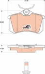 KRIEGER set placute frana, frana disc KRIEGER 0950006444 (0950006444)