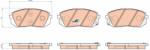 KRIEGER set placute frana, frana disc KRIEGER 0950006518 (0950006518)