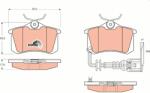KRIEGER set placute frana, frana disc KRIEGER 0950006386 (0950006386)