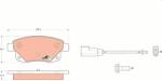 KRIEGER set placute frana, frana disc KRIEGER 0950006014 (0950006014)