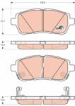 KRIEGER set placute frana, frana disc KRIEGER 0950006065 (0950006065)