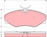 KRIEGER set placute frana, frana disc KRIEGER 0950006036 (0950006036)