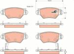 KRIEGER set placute frana, frana disc KRIEGER 0950006043 (0950006043)