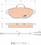 KRIEGER set placute frana, frana disc KRIEGER 0950006229 (0950006229)