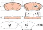 KRIEGER set placute frana, frana disc KRIEGER 0950006467 (0950006467)