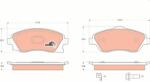 KRIEGER set placute frana, frana disc KRIEGER 0950006018 (0950006018)