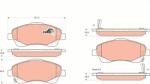 KRIEGER set placute frana, frana disc KRIEGER 0950006337 (0950006337)