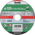 kwb 49712112 AKKU-TOP EXTRA INOX 125x22, 23x1, 0 mm vágótárcsa (49712112)