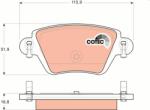 KRIEGER set placute frana, frana disc KRIEGER 0950006015 (0950006015)