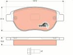 KRIEGER set placute frana, frana disc KRIEGER 0950006033 (0950006033)