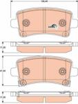 KRIEGER set placute frana, frana disc KRIEGER 0950006054 (0950006054)