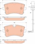 KRIEGER set placute frana, frana disc KRIEGER 0950006537 (0950006537)
