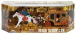 Wild West Hero Set de joaca, Cowboy cu trasura si cai, Wild West Hero Figurina