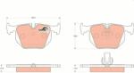KRIEGER set placute frana, frana disc KRIEGER 0950006078 (0950006078)