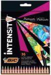 BIC Creioane colorate din lemn, mina ultra-rezistenta, 36 culori/set, BIC Intensity Premium 951852