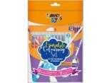 BIC Set Coloriaj Creioane Colorate Evolution Illusion + Set Markere de Colorat Colour & Erase, 12 culori/set, Bic 5038371