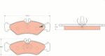 KRIEGER set placute frana, frana disc KRIEGER 0950006071 (0950006071)