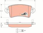 KRIEGER set placute frana, frana disc KRIEGER 0950006028 (0950006028)