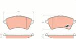 KRIEGER set placute frana, frana disc KRIEGER 0950006345 (0950006345)