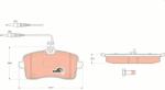KRIEGER set placute frana, frana disc KRIEGER 0950006321 (0950006321)