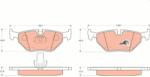 KRIEGER set placute frana, frana disc KRIEGER 0950006090 (0950006090)